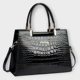 Lonova Glossy Croc Handbag