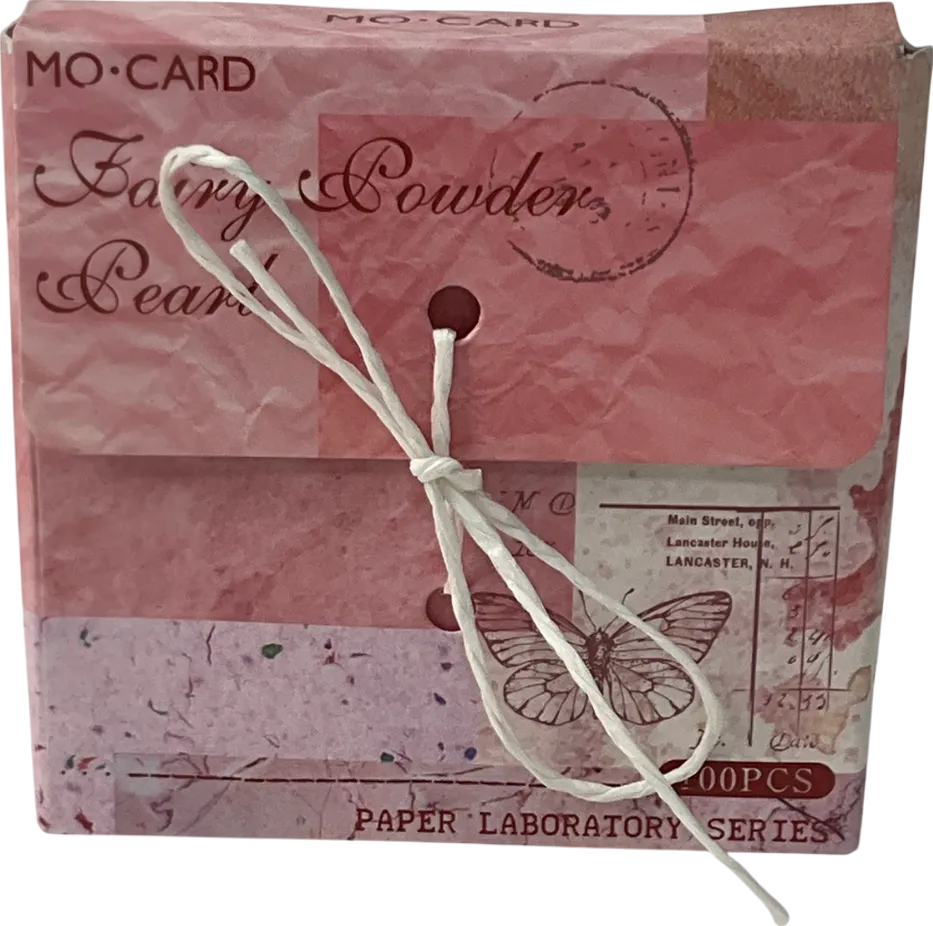 mo cards Pink Fresh Simple Color Boxed Non-sticky Note Paper One Size