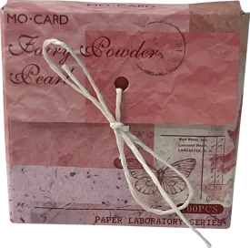 mo cards Pink Fresh Simple Color Boxed Non-sticky Note Paper One Size