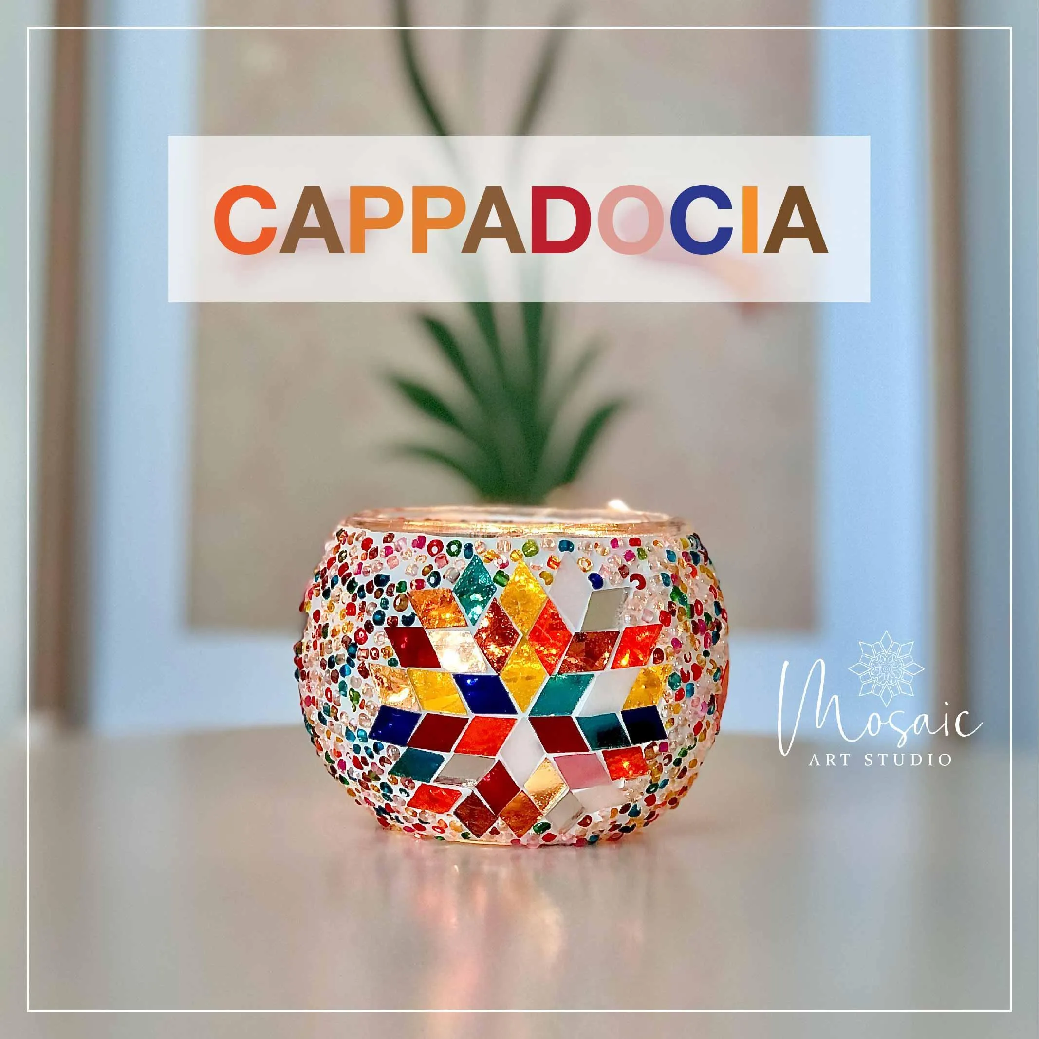 Mosaic Candle Holder DIY Home Kit "CAPPADOCIA"