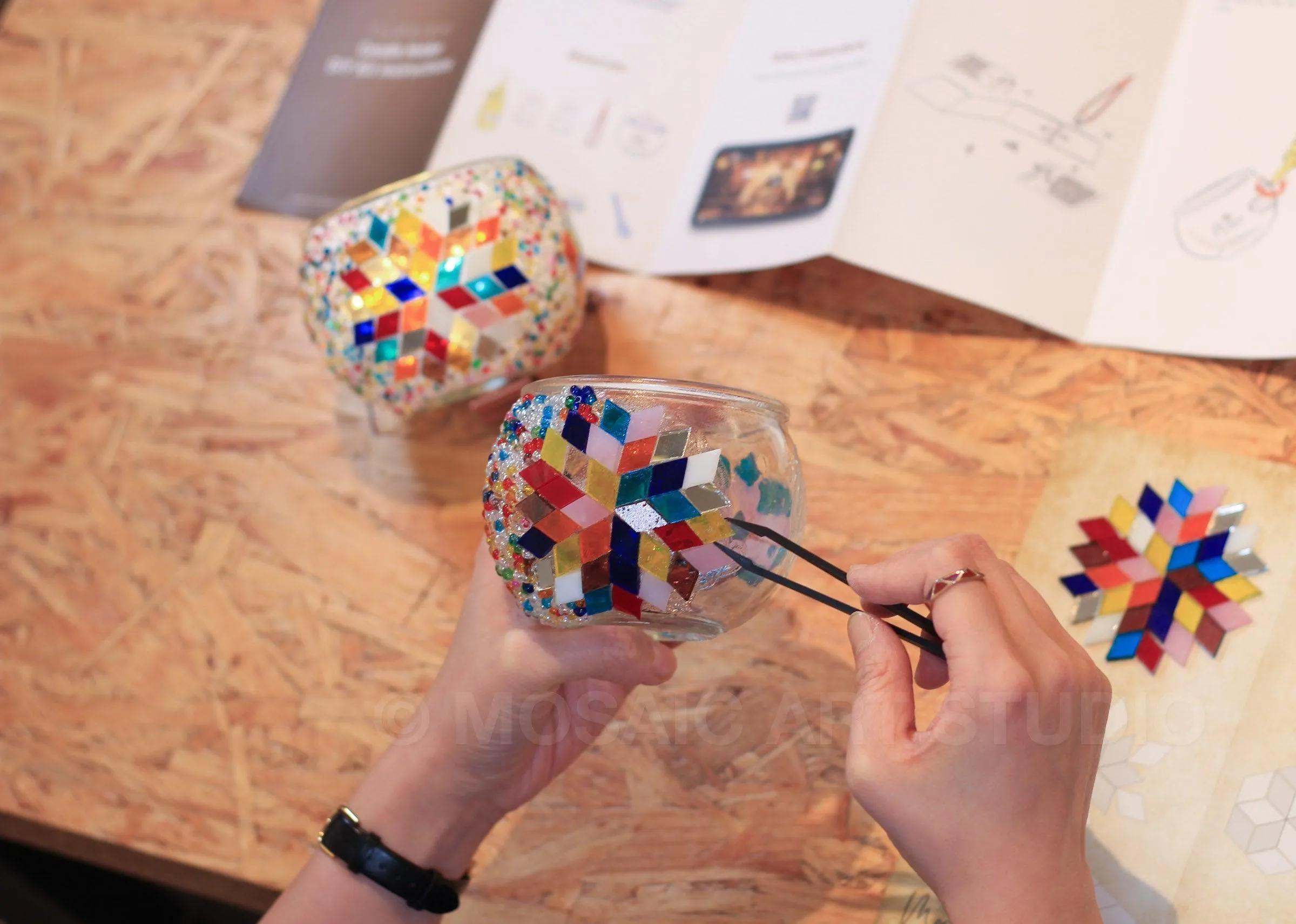 Mosaic Candle Holder DIY Home Kit "CAPPADOCIA"