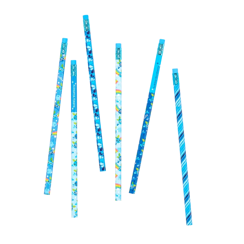 OOLY Lil Juicy Scented Graphite Pencils - Blueberry - Set of 6 