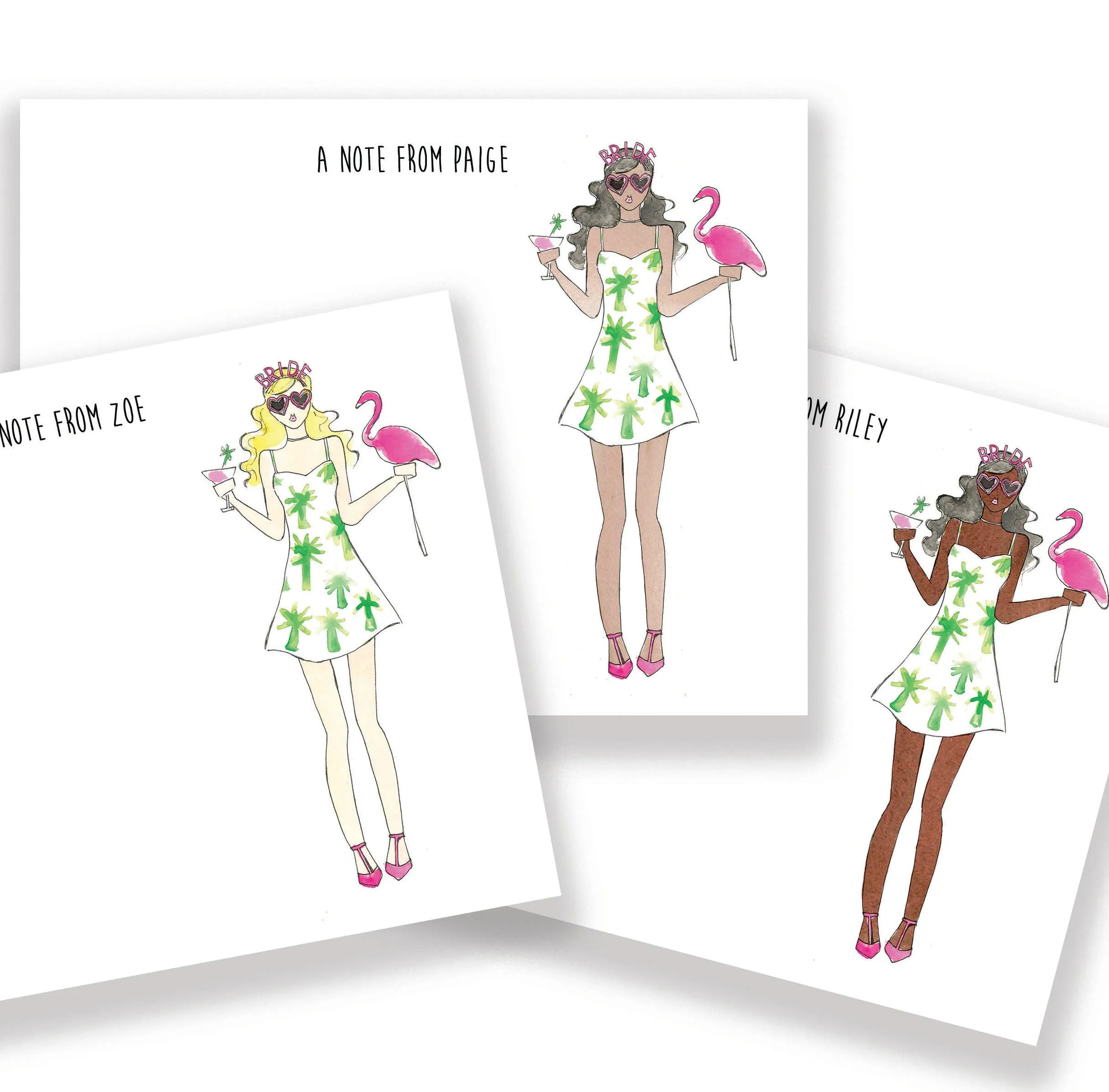 Palm Springs Bride Personalized Stationery
