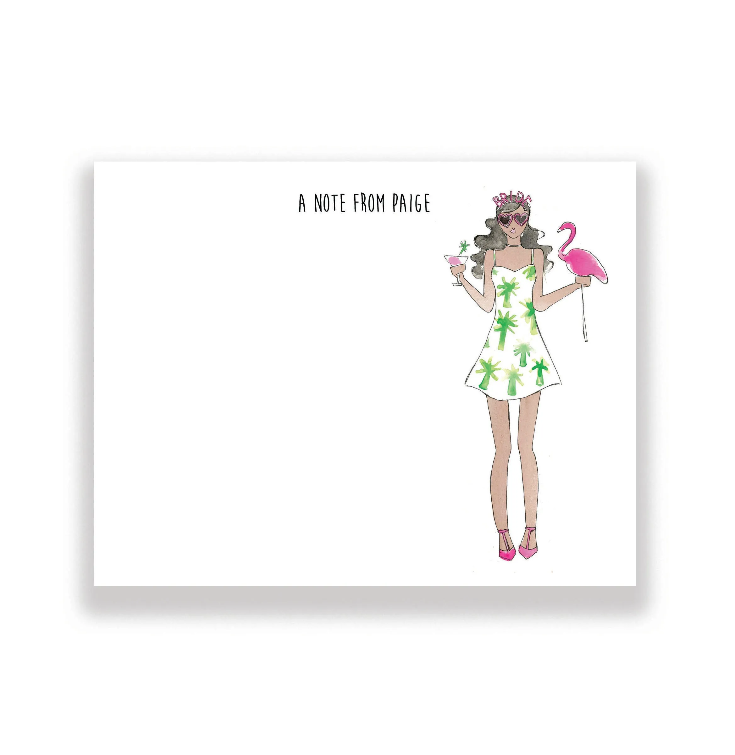 Palm Springs Bride Personalized Stationery