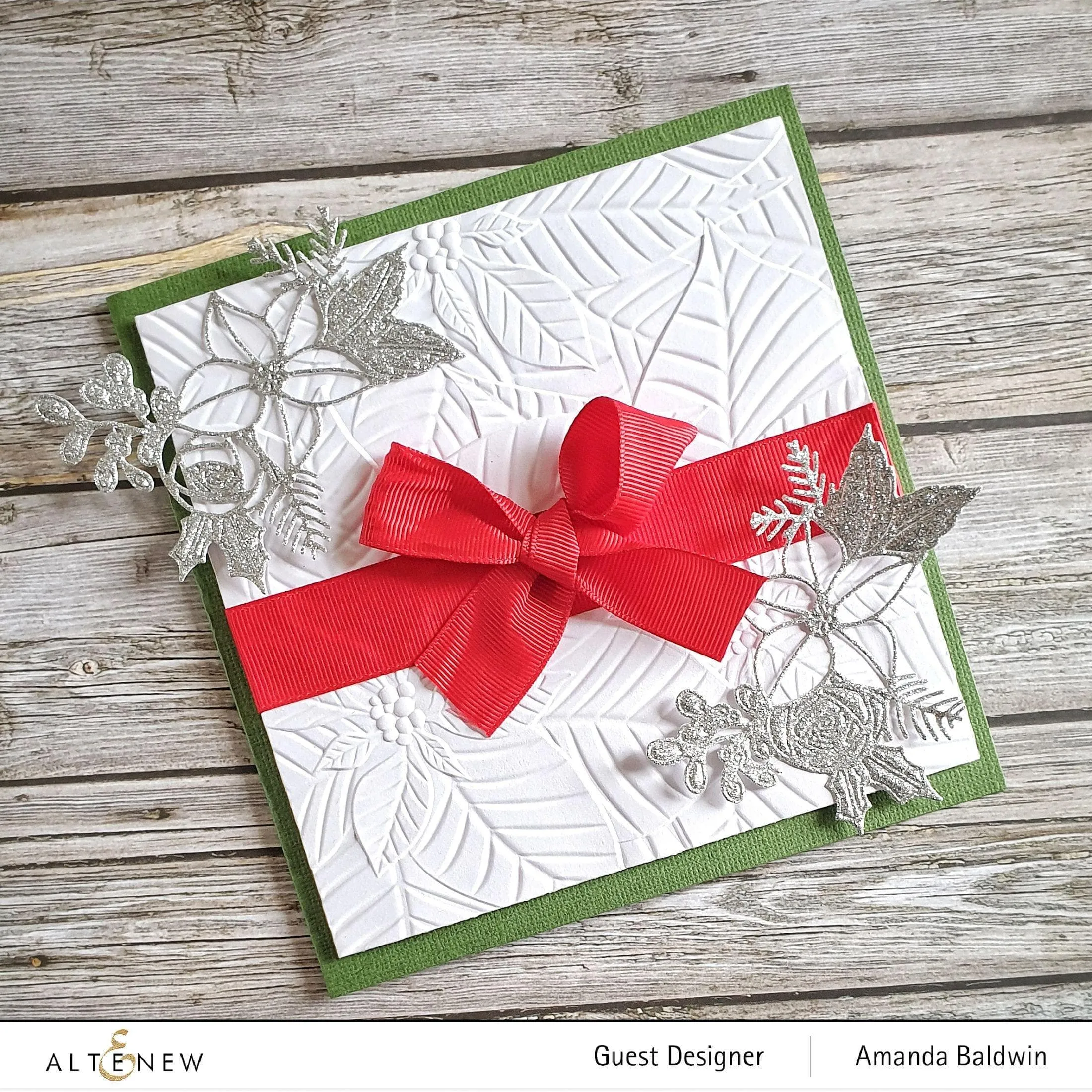 Perfect Poinsettias 3D Embossing Folder