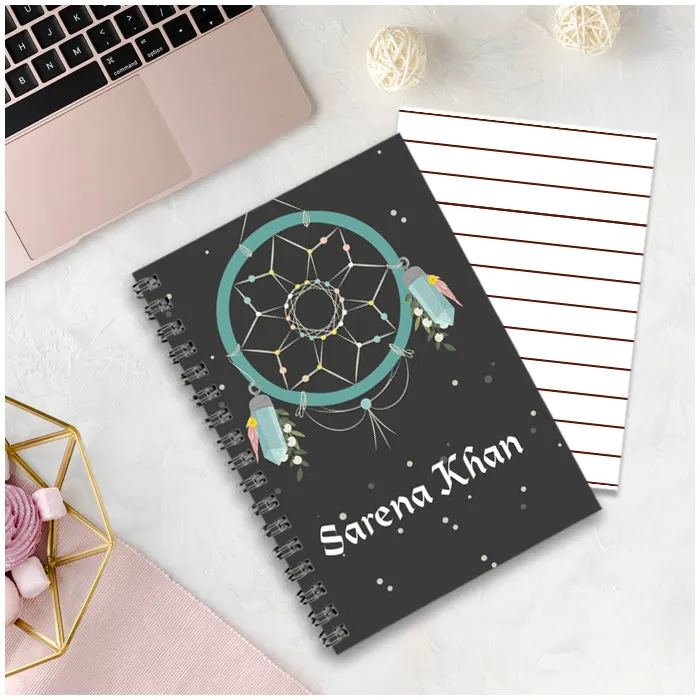 Personalised Notebook (A5 Size) - Dreamcatcher