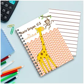 Personalised Notebook (A5 Size) - Jungle Fun