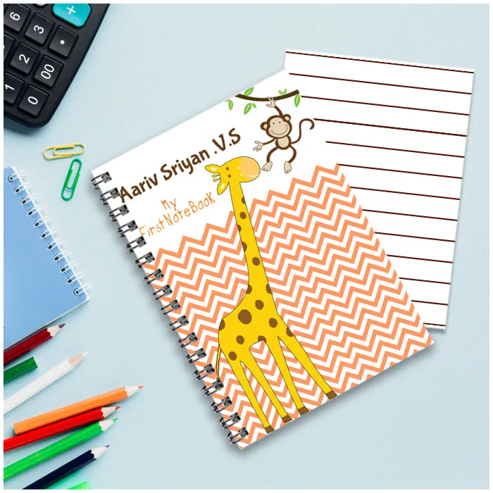 Personalised Notebook (A5 Size) - Jungle Fun