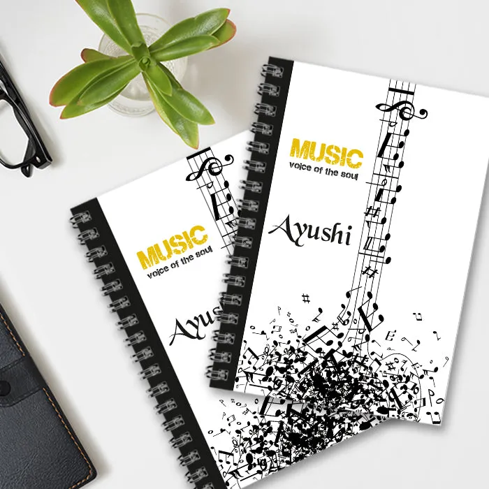 Personalised Notebook (A5 Size) - Music