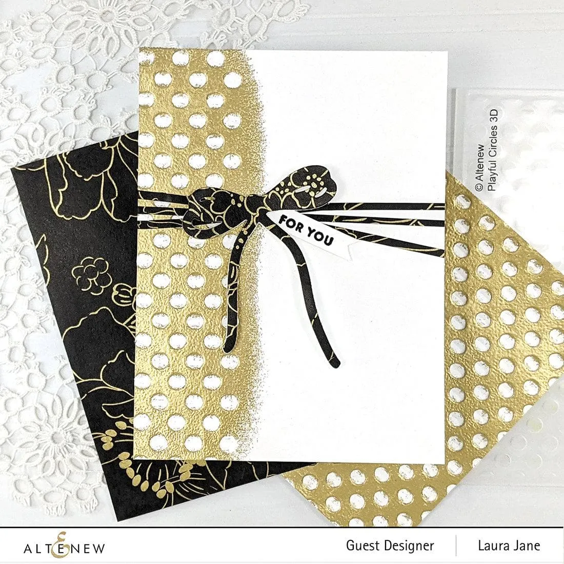 Playful Circles 3D Embossing Folder