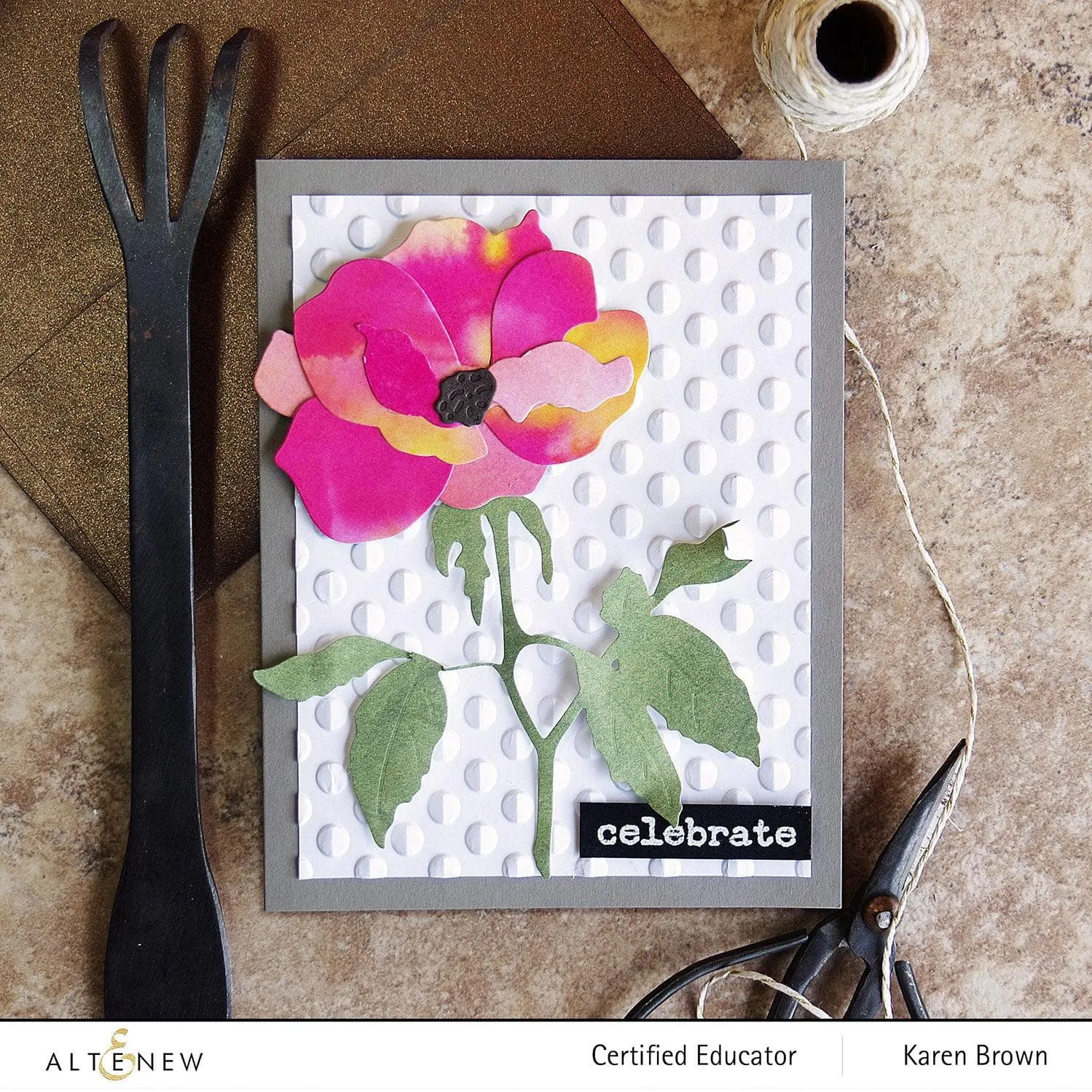 Playful Circles 3D Embossing Folder