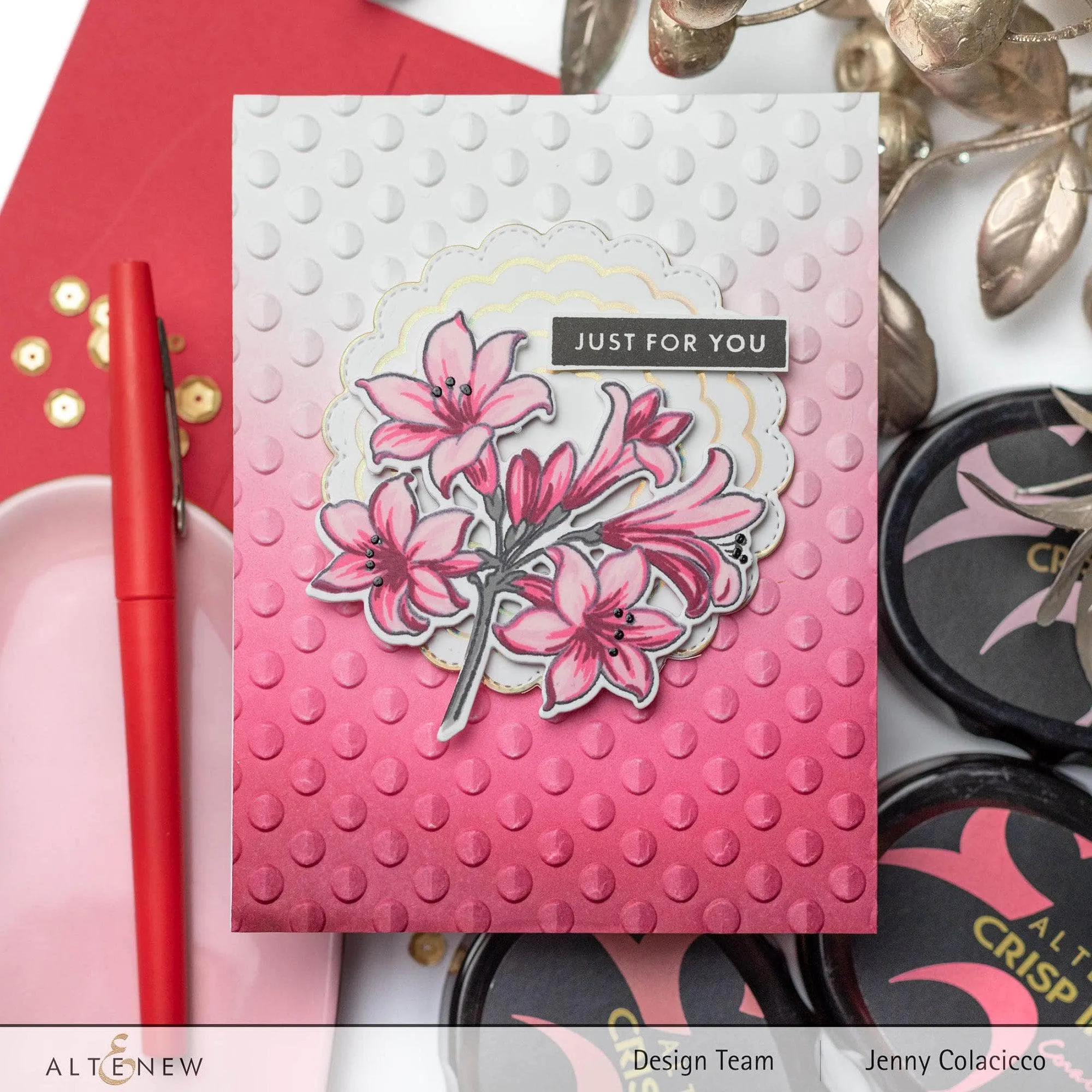 Playful Circles 3D Embossing Folder