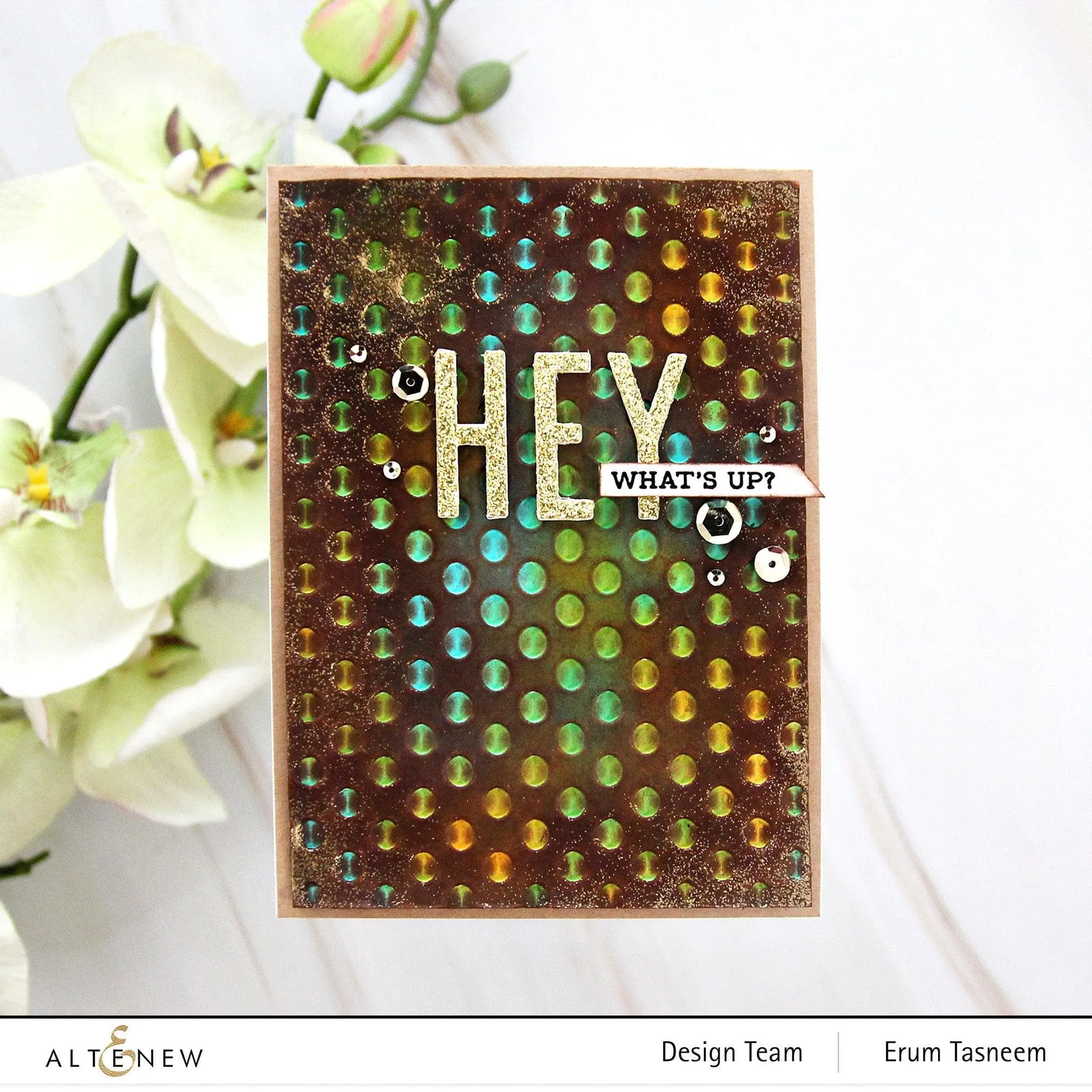 Playful Circles 3D Embossing Folder