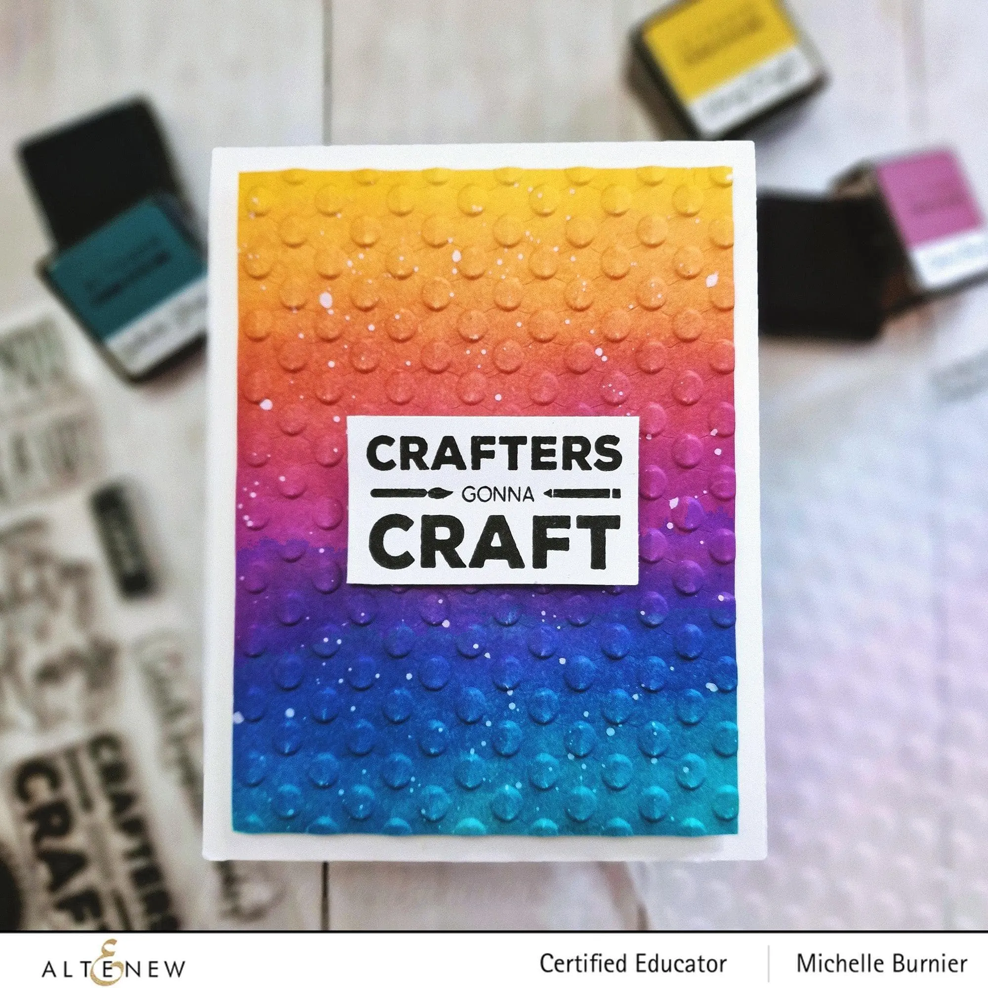 Playful Circles 3D Embossing Folder