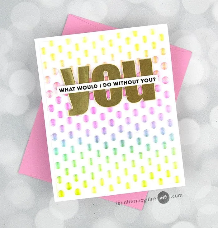 Playful Circles 3D Embossing Folder