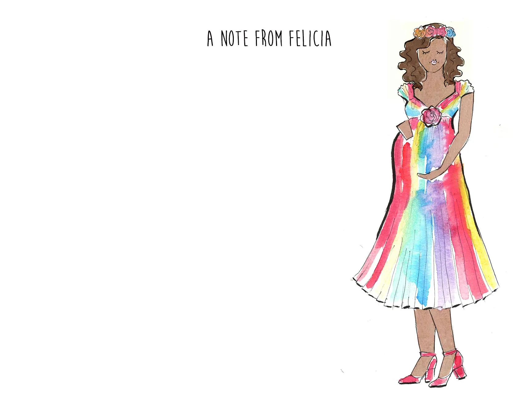 Rainbow Mama Personalized Stationery