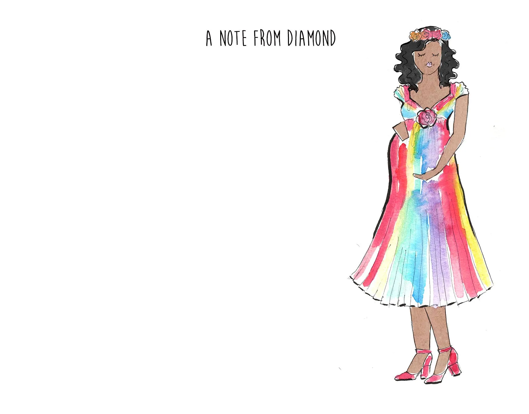 Rainbow Mama Personalized Stationery