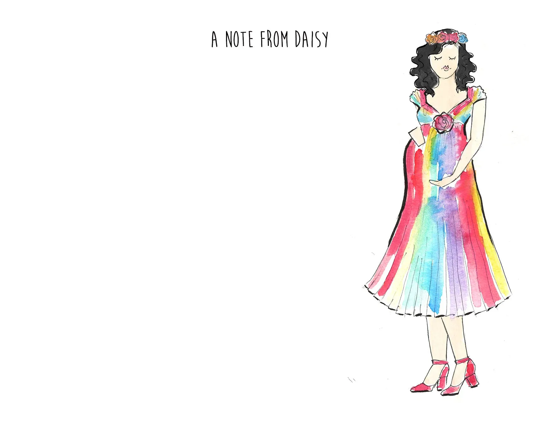 Rainbow Mama Personalized Stationery