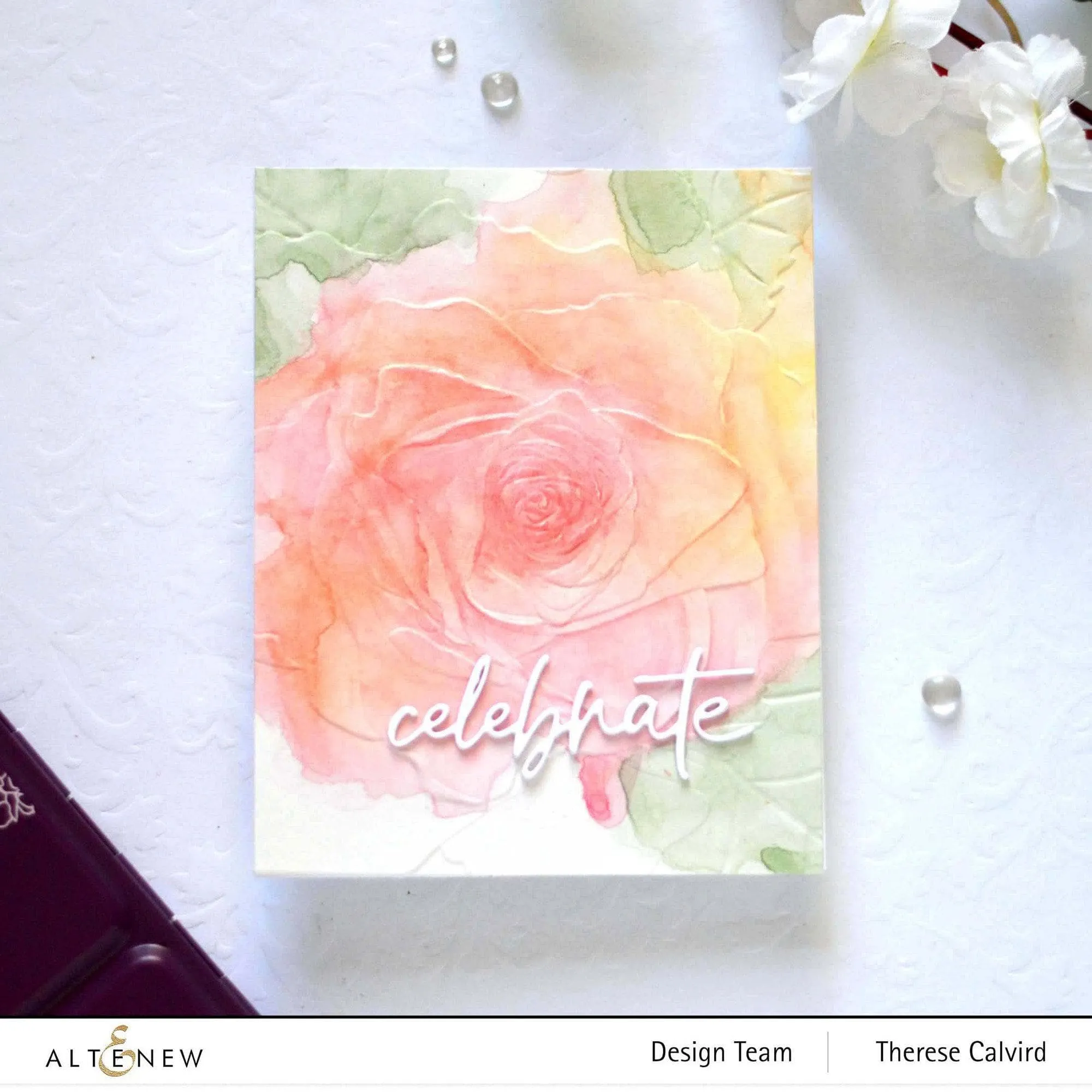 Rose Bellevue 3D Embossing Folder
