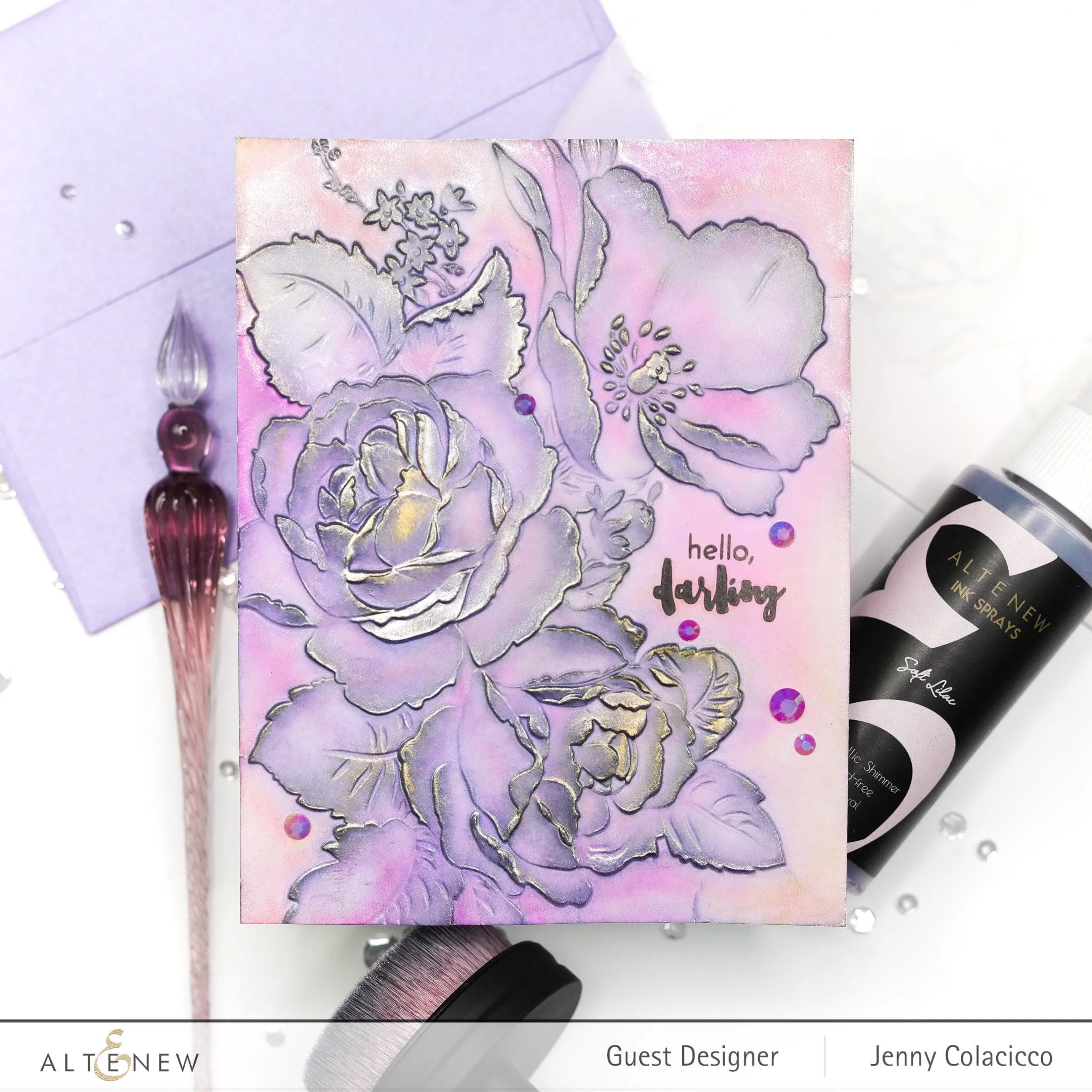 Rose Bouquet 3D Embossing Folder