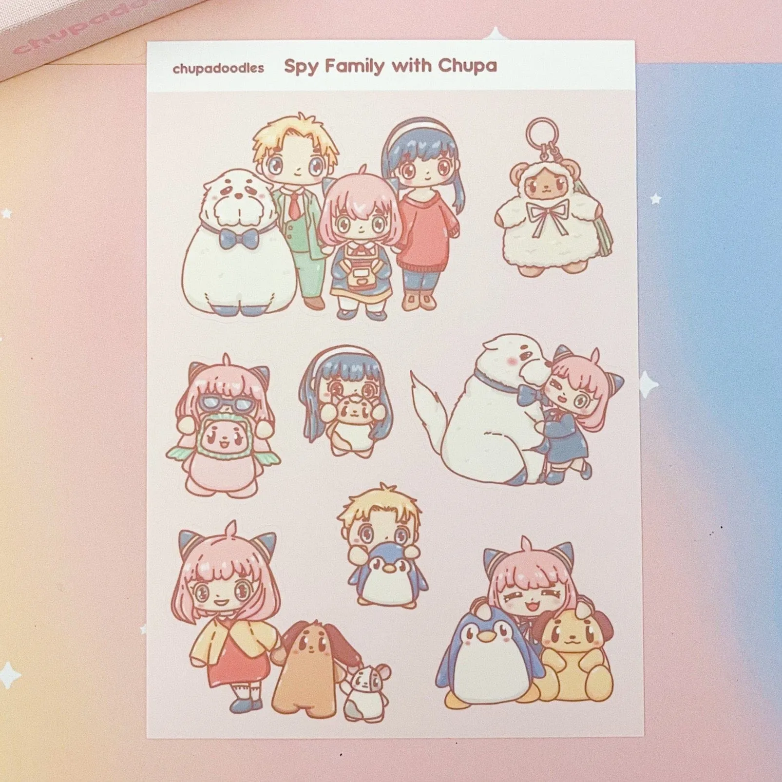 Spy Family Cute Sticker Sheet