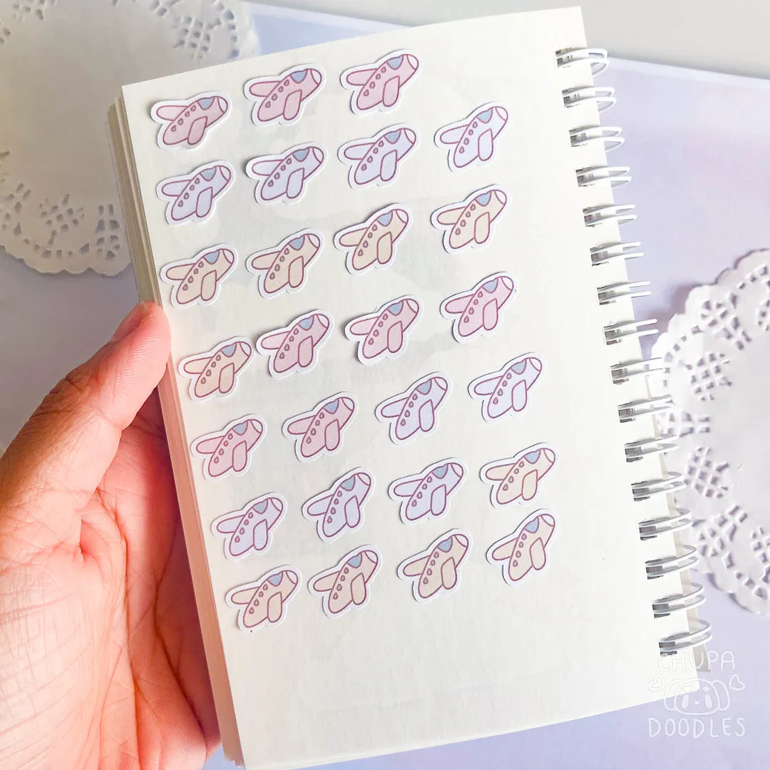 Travel Planes Planner Cute Sticker Sheet
