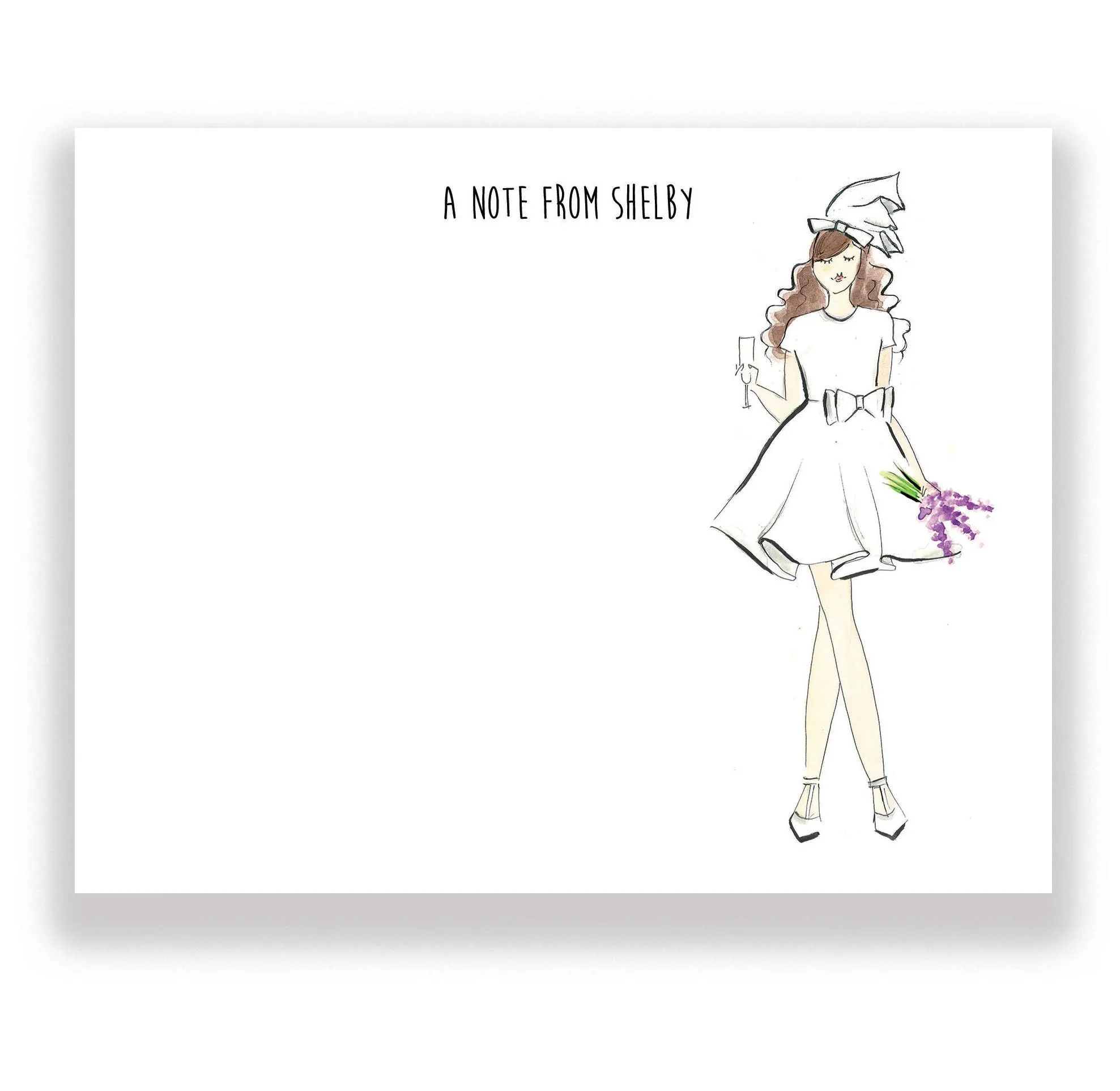 Vintage Bride Personalized Stationery