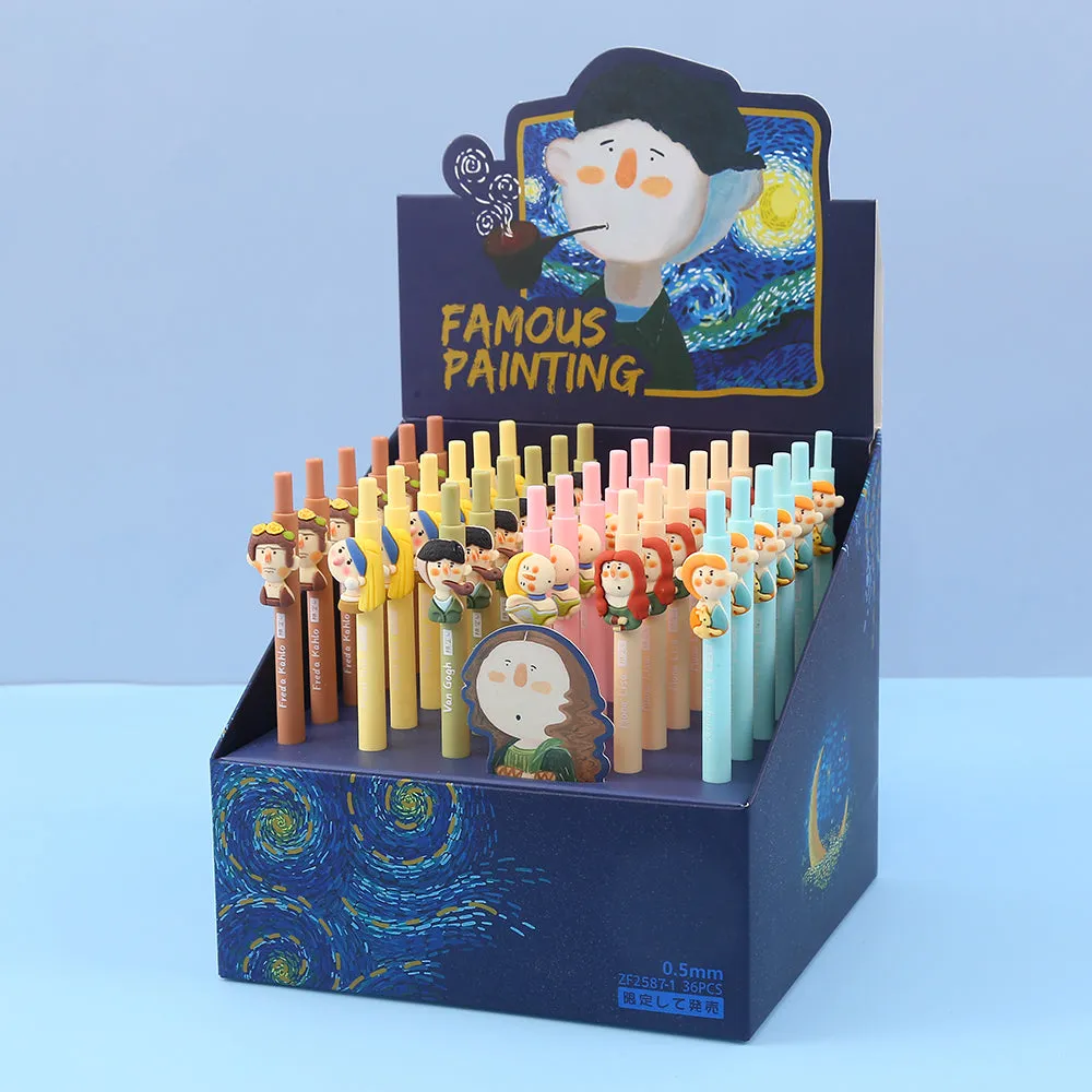 X 22529 FAMOUS ART PAINTINGS RETRACTABLE GEL PEN-DISCONTINUED