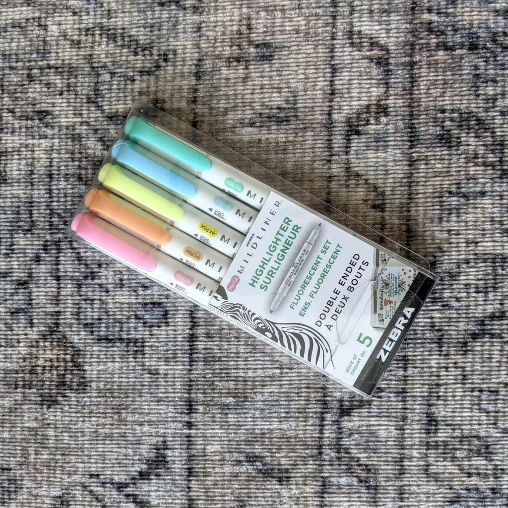 Zebra Mildliner Highlighters
